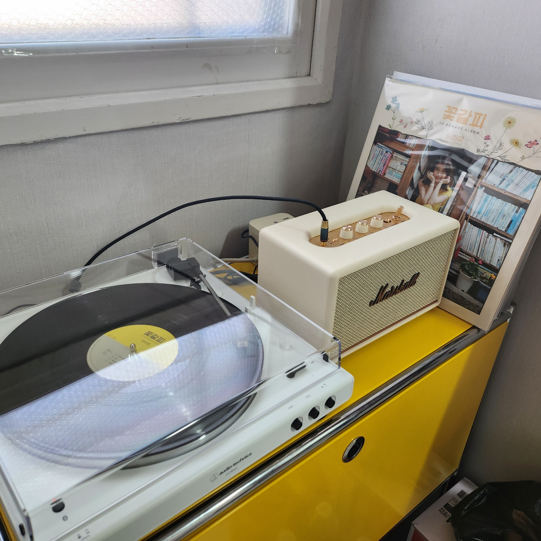 IU Remake Album A Flower Bookmark (Edam Ver.) LP 착용 스타일