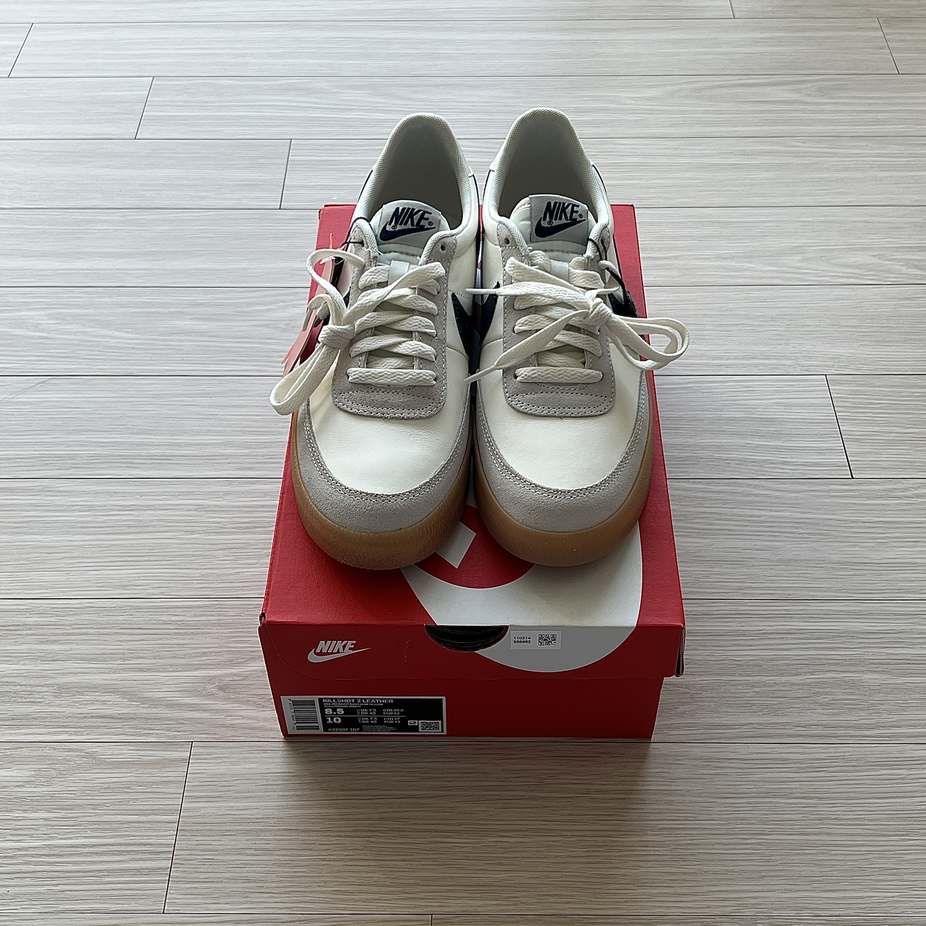 Nike x J.Crew Killshot 2 Sail Midnight Navy 착용 스타일