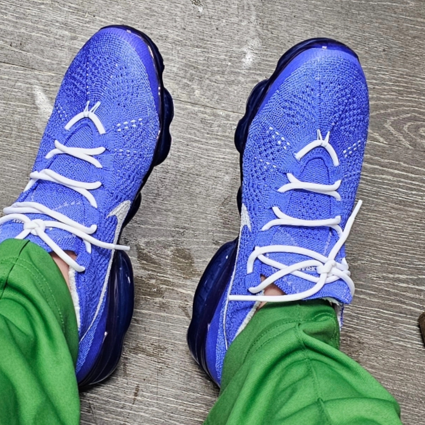 Nike Air Vapormax 2023 Flyknit Light Ultramarine Pure Platinum 착용 스타일 - 2