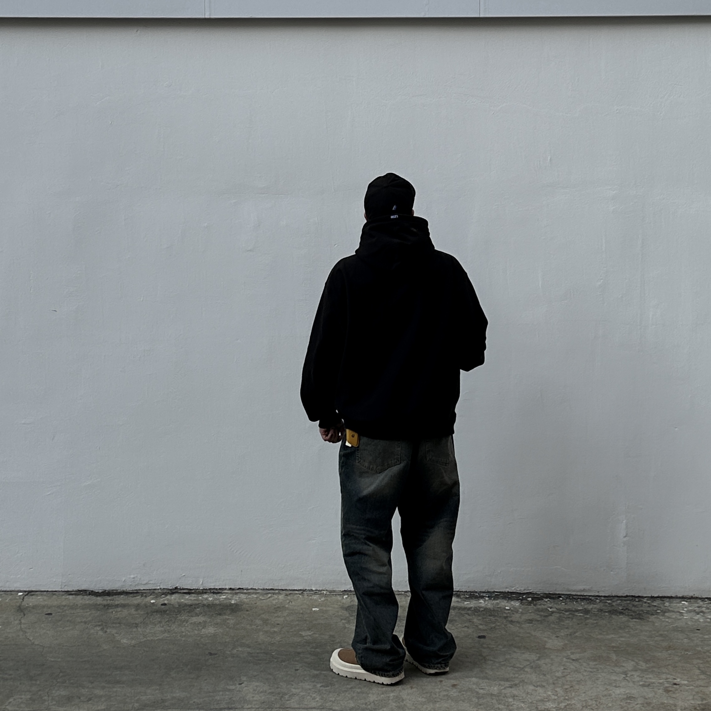 Supreme Box Logo Hooded Sweatshirt Black - 23FW 착용 스타일 - 1