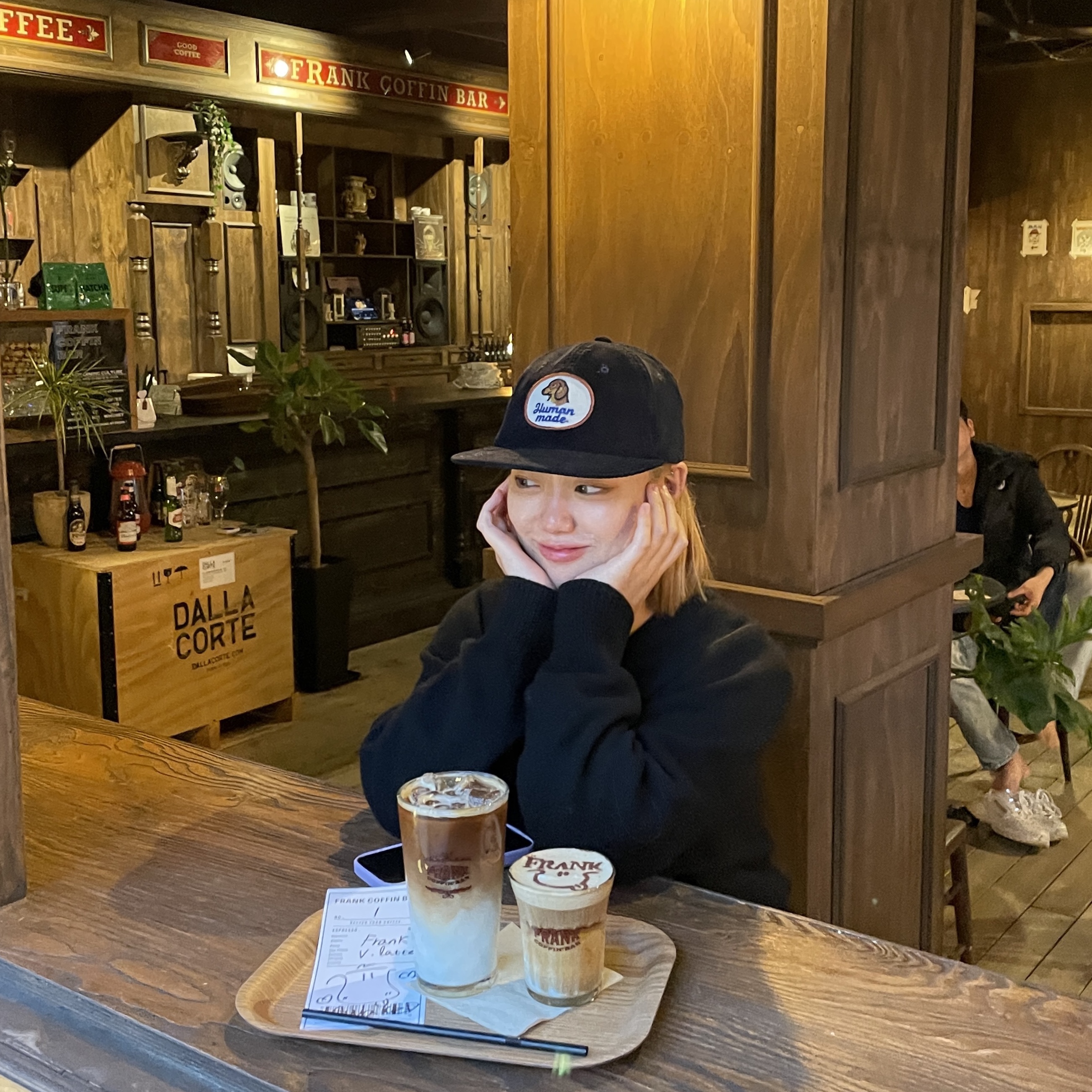 Human Made 6 Panel Corduroy Cap Navy 착용 스타일