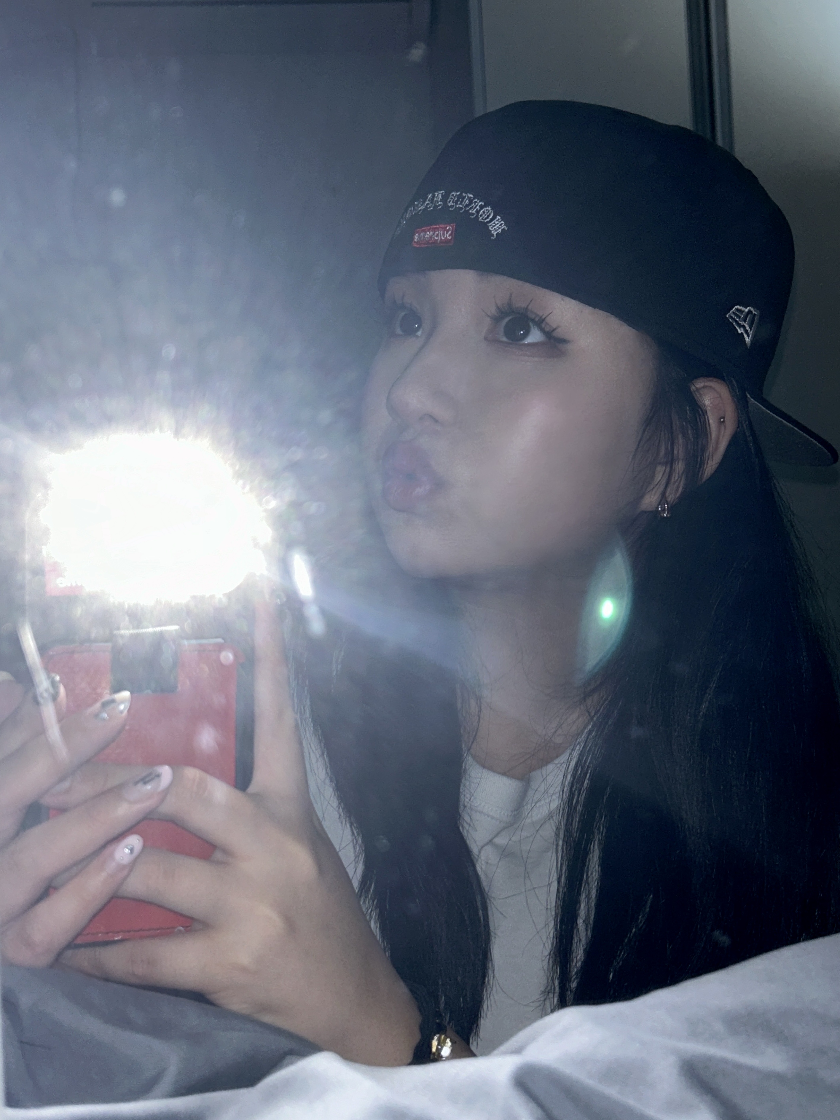 Supreme Gold Cross S Logo New Era Black - 24SS ์ฐฉ์ฉ ์คํ์ผ - 1