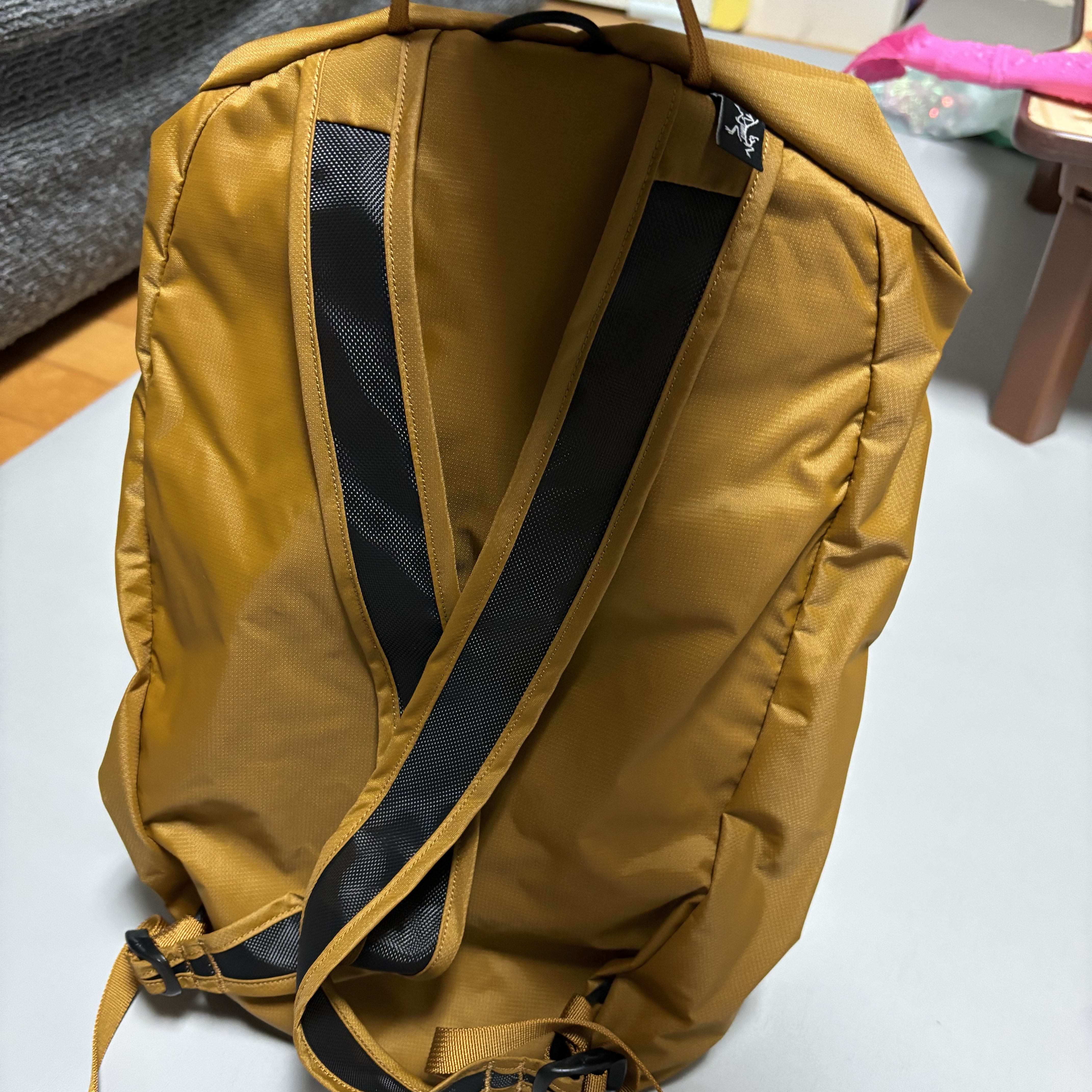Arc'teryx Heliad 10 Backpack Yukon 착용 스타일 - 2