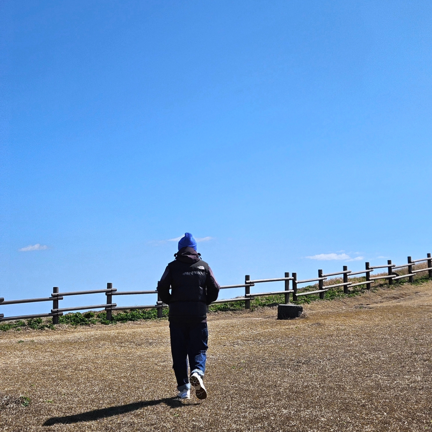 Engineered Garments Feather PC Twill FA Pants Dark Navy, The North Face Eco Gore-Tex Mountain Vista Jacket Blue Stone 착용 스타일 - 4