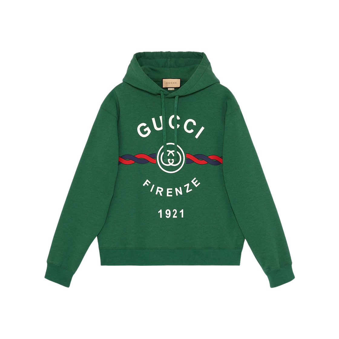 Gucci Interlocking G Torchon Cotton Sweatshirt Green 상세 이미지 1