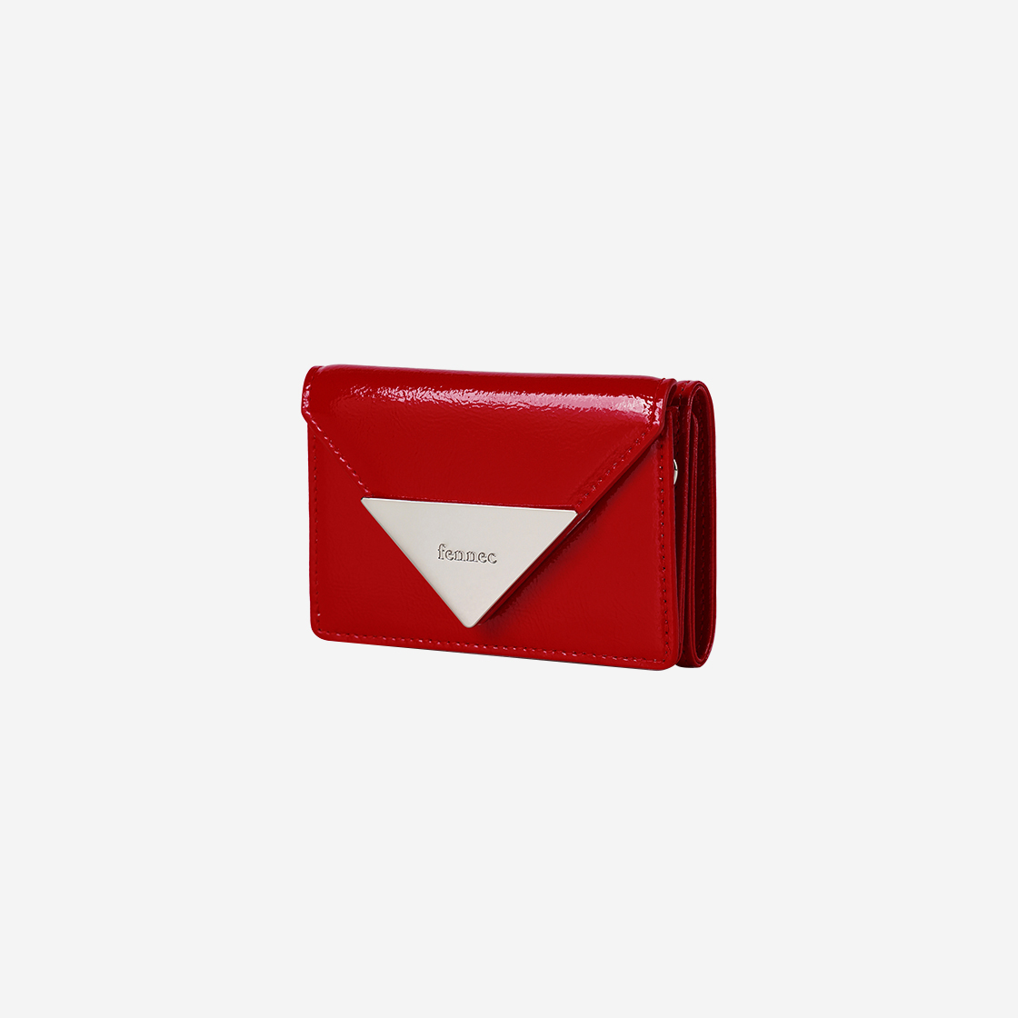 페넥 크링클 트라이앵글 트리플 월렛 디 체리 레드(Fennec Crinkle Triangle Triple Wallet D Cherry Red) - 2