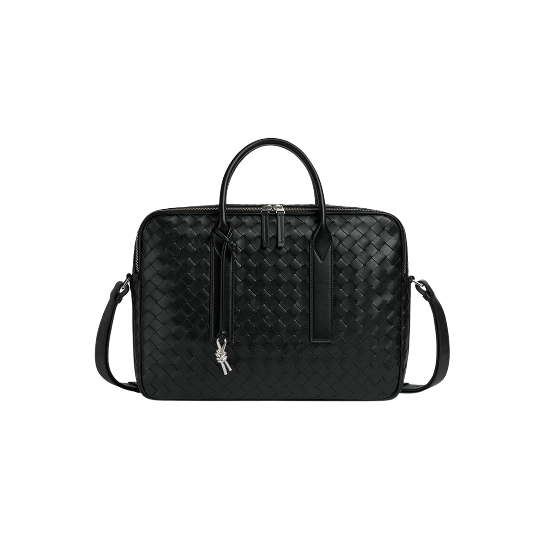 Bottega Veneta Getaway Large Briefcase Black 상세 이미지 1