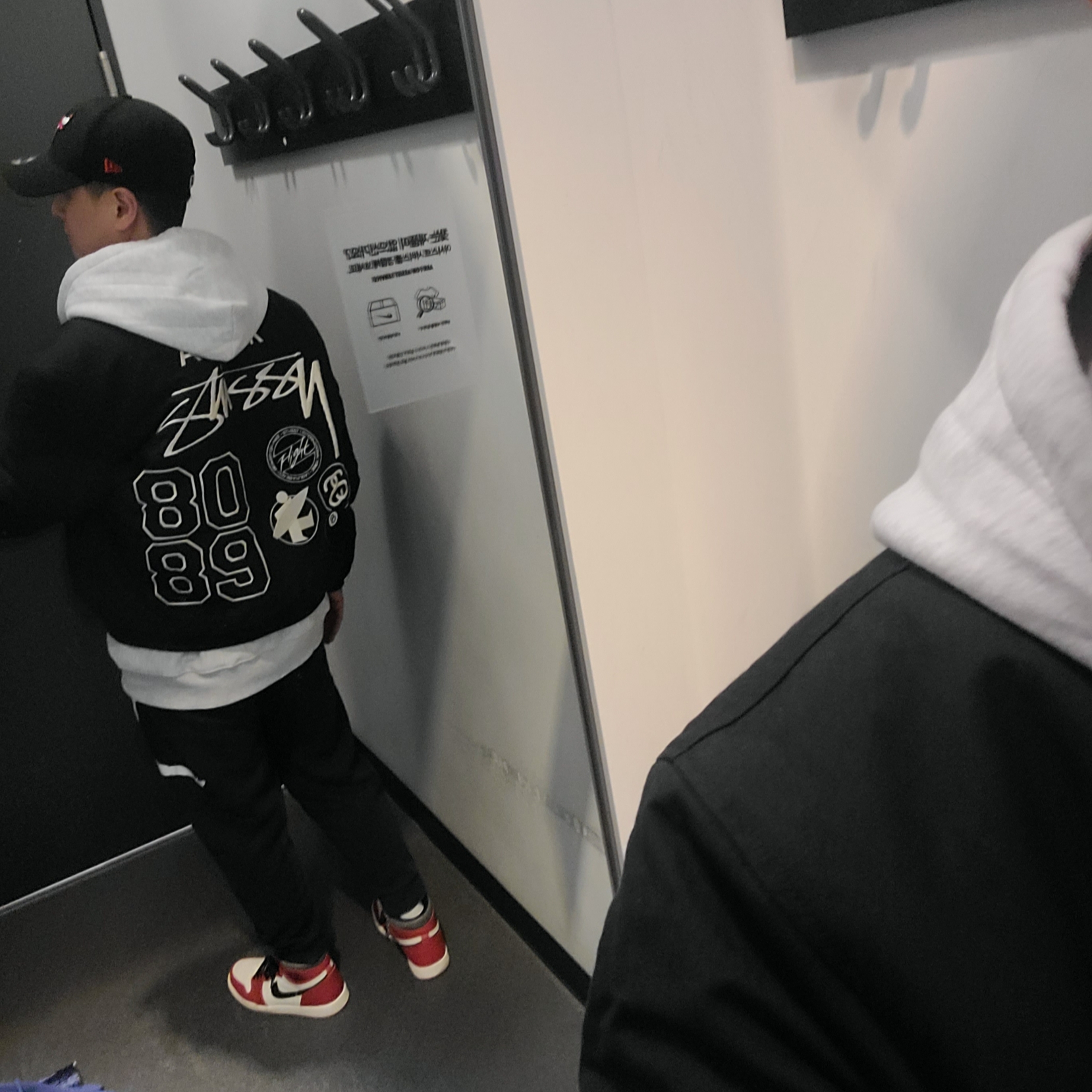 Stussy Basic Stussy Zip Hoodie Ash Heather, Jordan 1 Retro High OG Chicago 2022 착용 스타일 - 2