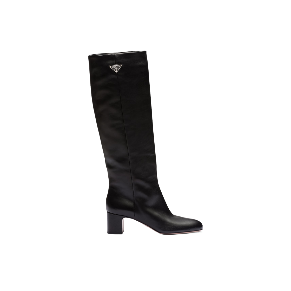 1W234N-07I-F0002 (W) Prada Leather Boots Black