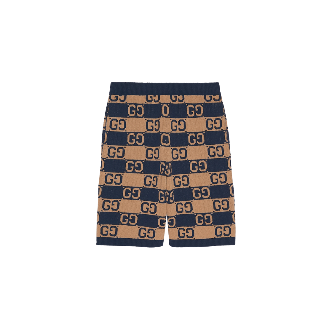 Gucci GG Cotton Jacquard Shorts Beige Dark Blue 상세 이미지 1