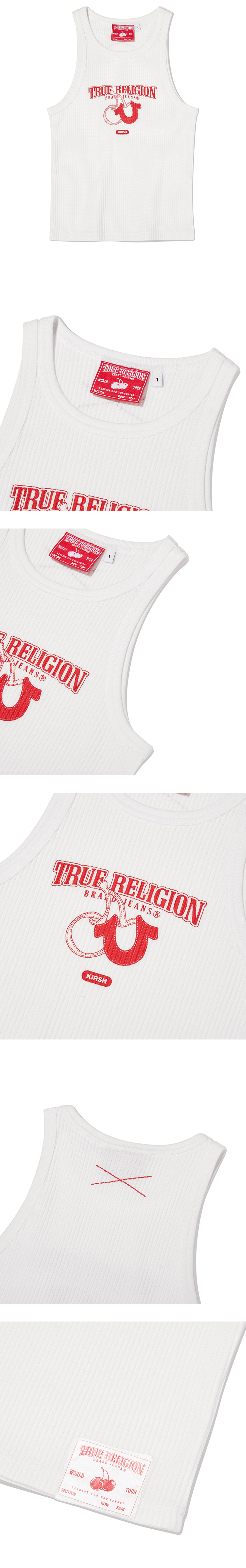 트루릴리젼 x 키르시 타이트 슬리브리스 화이트 | True Religion