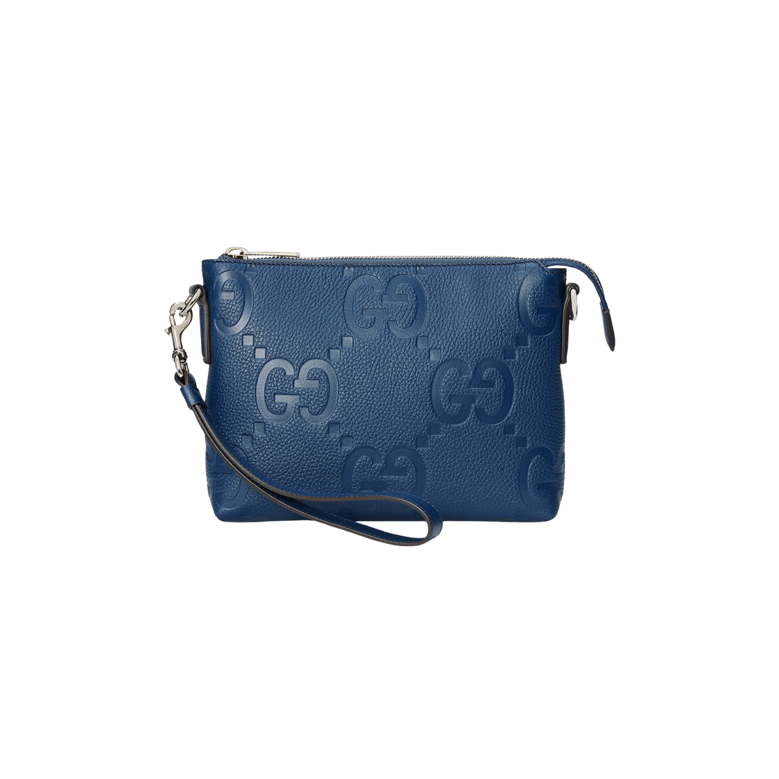 Gucci Jumbo GG Small Messenger Bag Blue Leather 상세 이미지 1