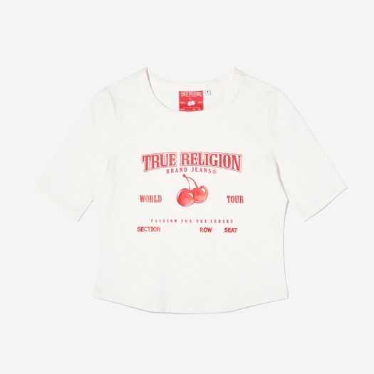 [KIRSH]X TRUERELIGION GRAPHIC HIGH-NECK SLIM T-SHIRT/追跡付 