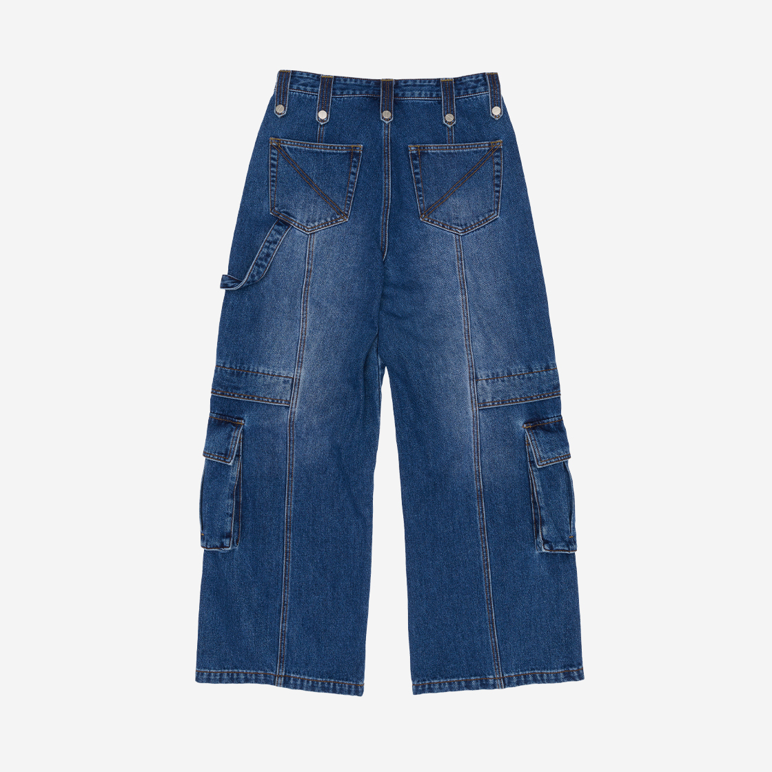 더바이닐하우스 하드택 와이드 데님 팬츠 블루(Thevinylhouse Hardtack Wide Denim Pants Blue) - 2