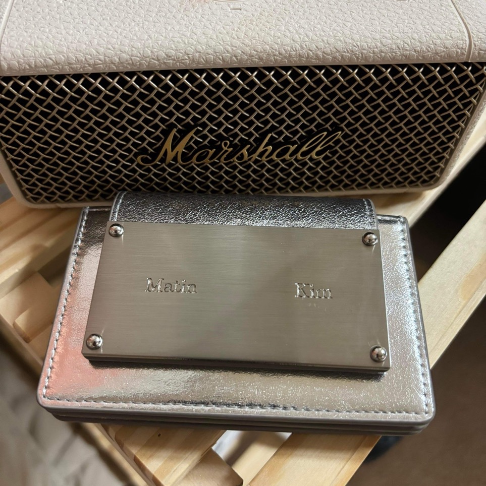 Matin Kim Accordion Wallet Silver 착용 스타일 - 1