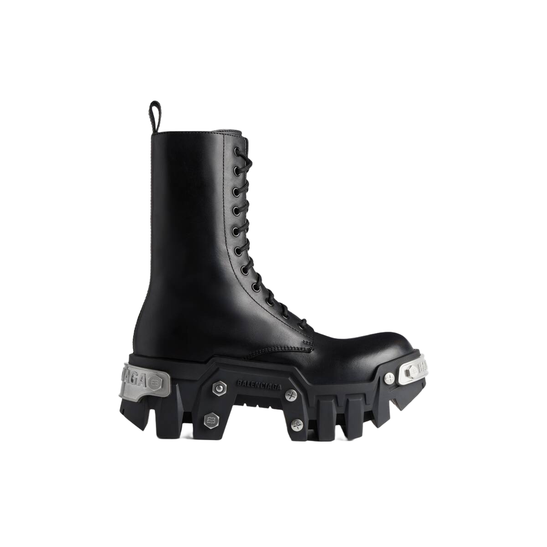 Balenciaga Bulldozer Lace-Up Boot Black 상세 이미지 1