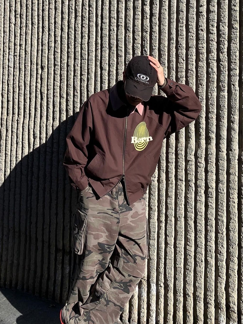 Civision by CSC Vison Destroyed Cap Washed Black 착용 스타일 - 3