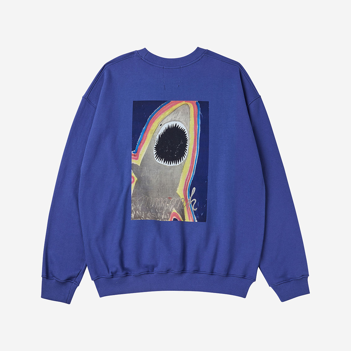 엔 아카이브 MMMH 루즈핏 스웨트 셔츠 네이비(N ARCHIVE MMMH Loose Fit Sweatshirt Navy) - 2