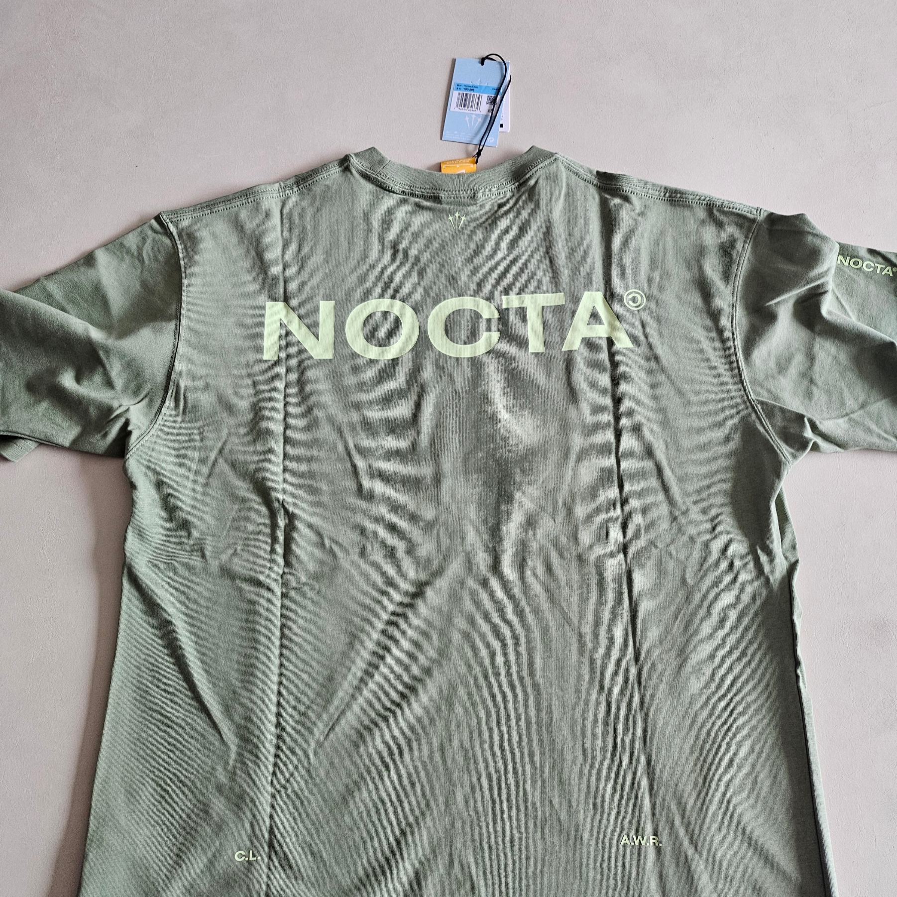Nike x Drake Nocta Max 90 T-Shirt Oil Green (FN7663-386) 착용 스타일