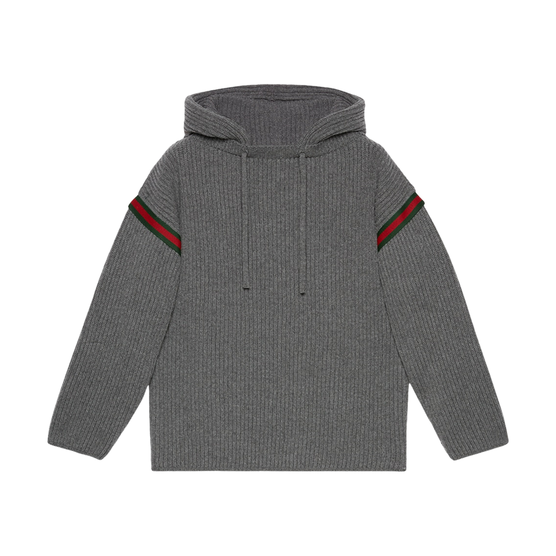 Gucci Wool Cashmere Jumper with Hood Grey 상세 이미지 1