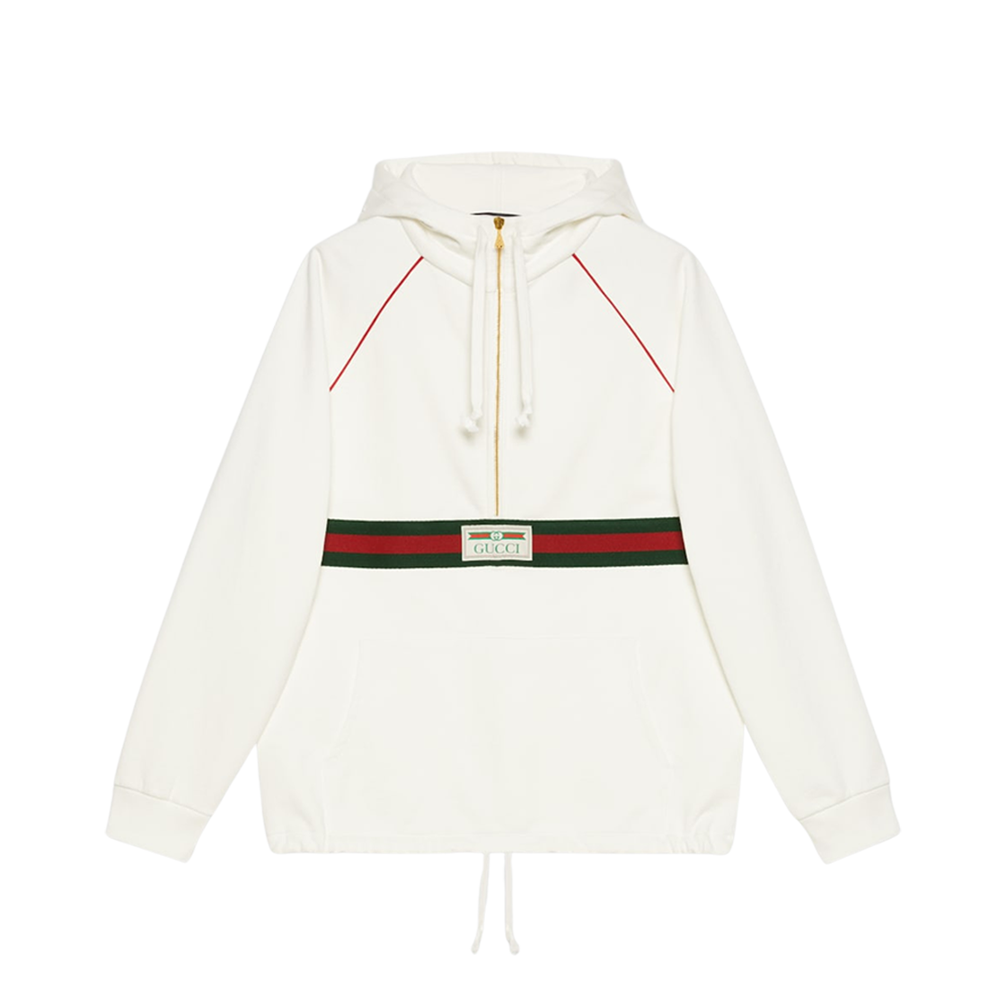 Gucci Sweatshirt with Web and Label Ivory 상세 이미지 1