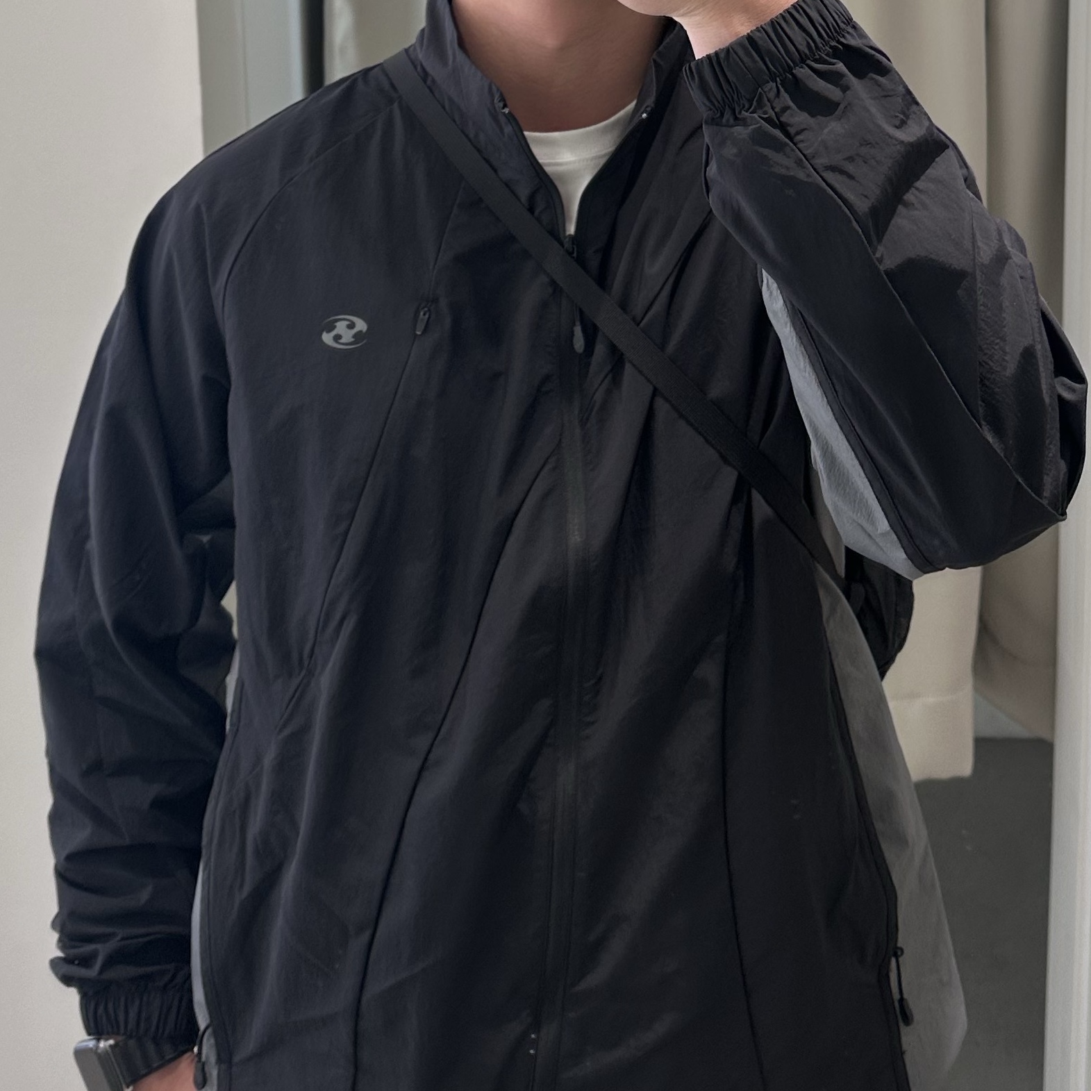 Sansan Gear Nylon Jacket Purple - 24SS 착용 스타일