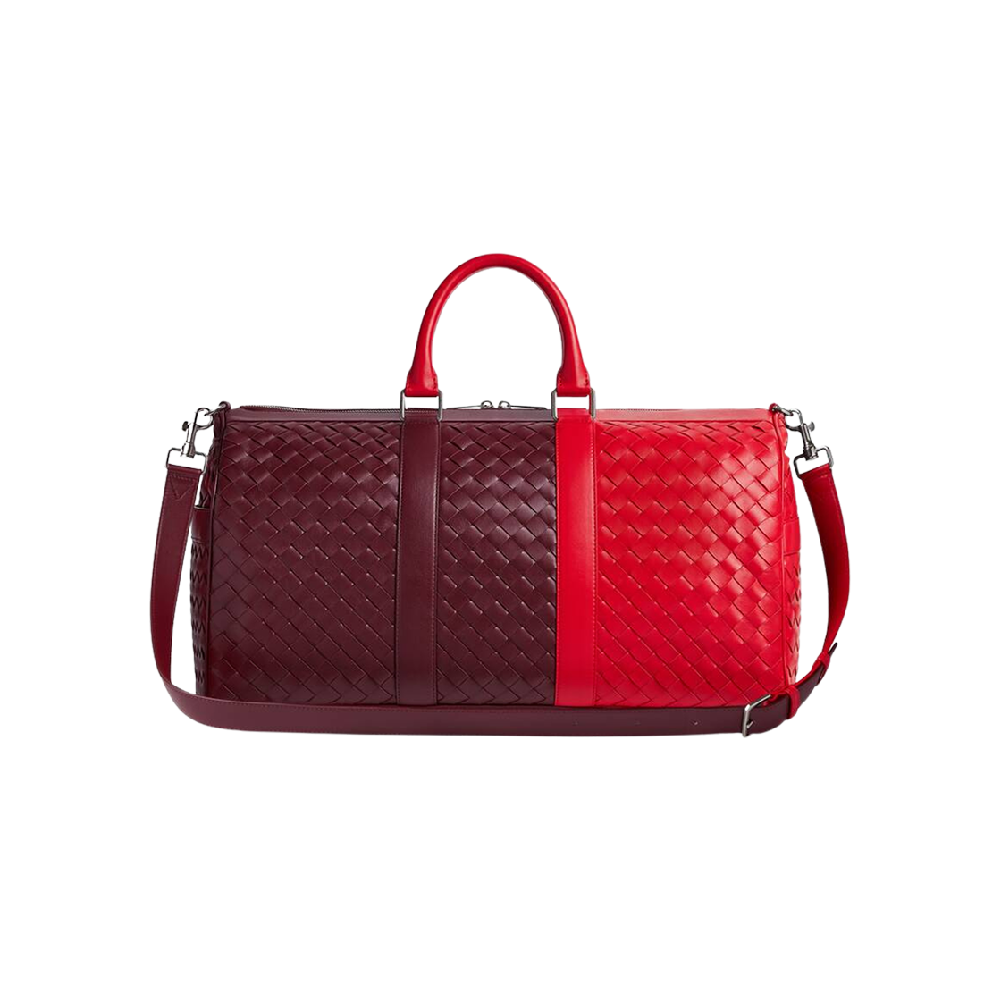 Bottega Veneta Medium Intrecciato Duffle Barolo Redstone 상세 이미지 2