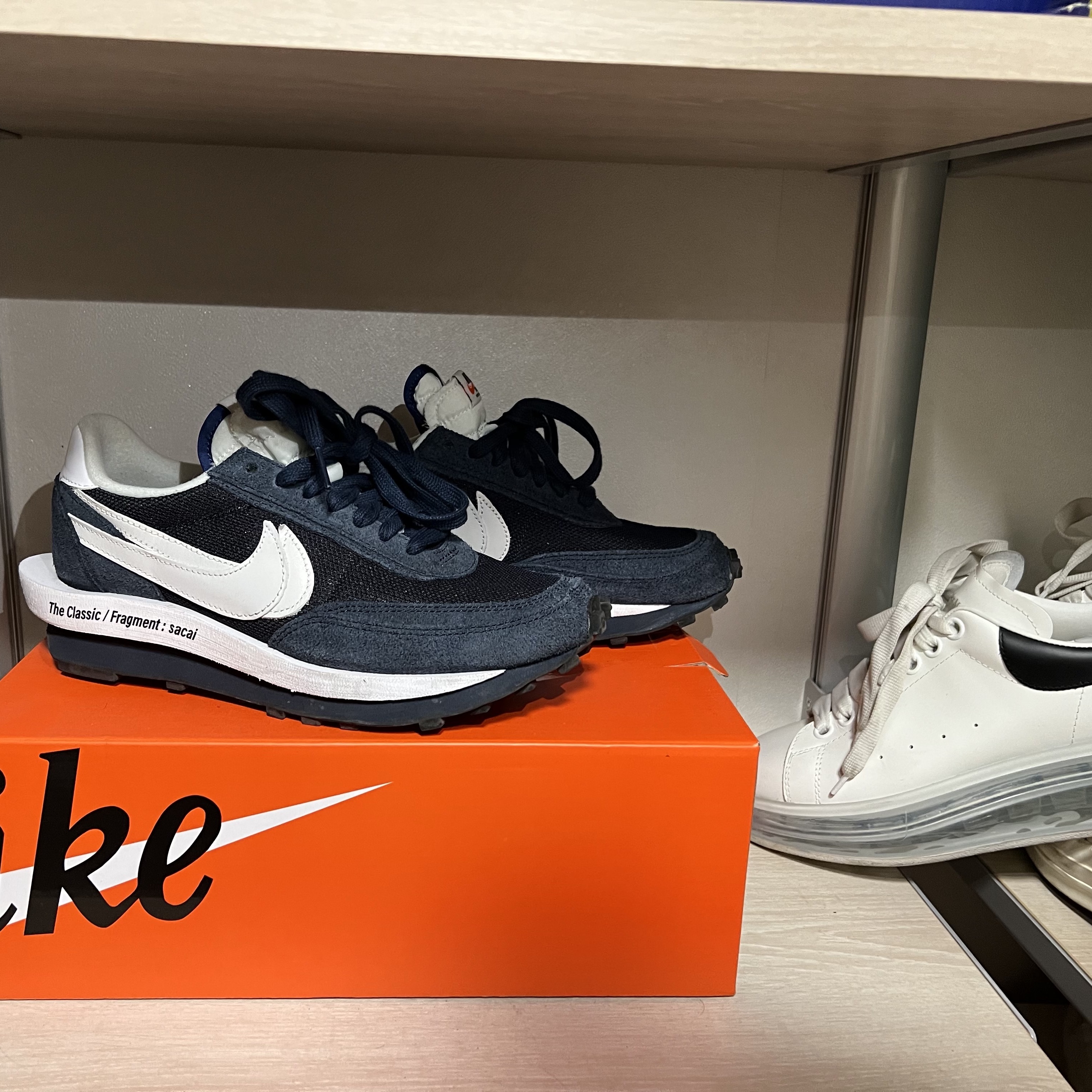 Nike x Sacai x Fragment LDWaffle Blackened Blue 착용 스타일