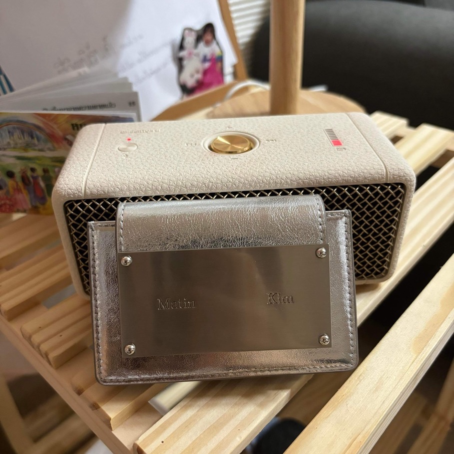 Matin Kim Accordion Wallet Silver 착용 스타일 - 2