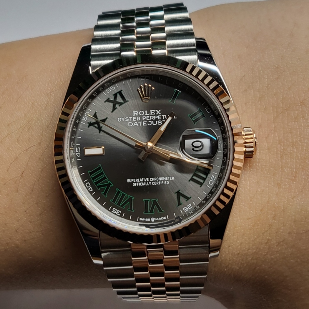 Rolex Datejust 36mm 126231 Slate Roman Jubilee 착용 스타일 - 2