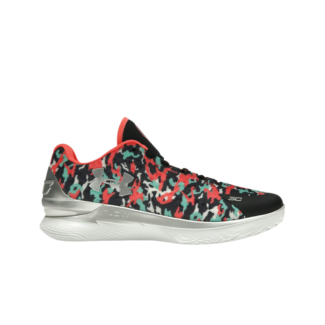 3025632-001 Under Armour Curry 1 Low Flotro Black Green