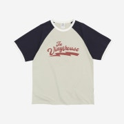 Thevinylhouse Raglan Ringer T-Shirt Ivory