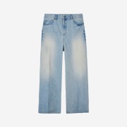 Noice Washed Destroyed Wide Jeans Blue