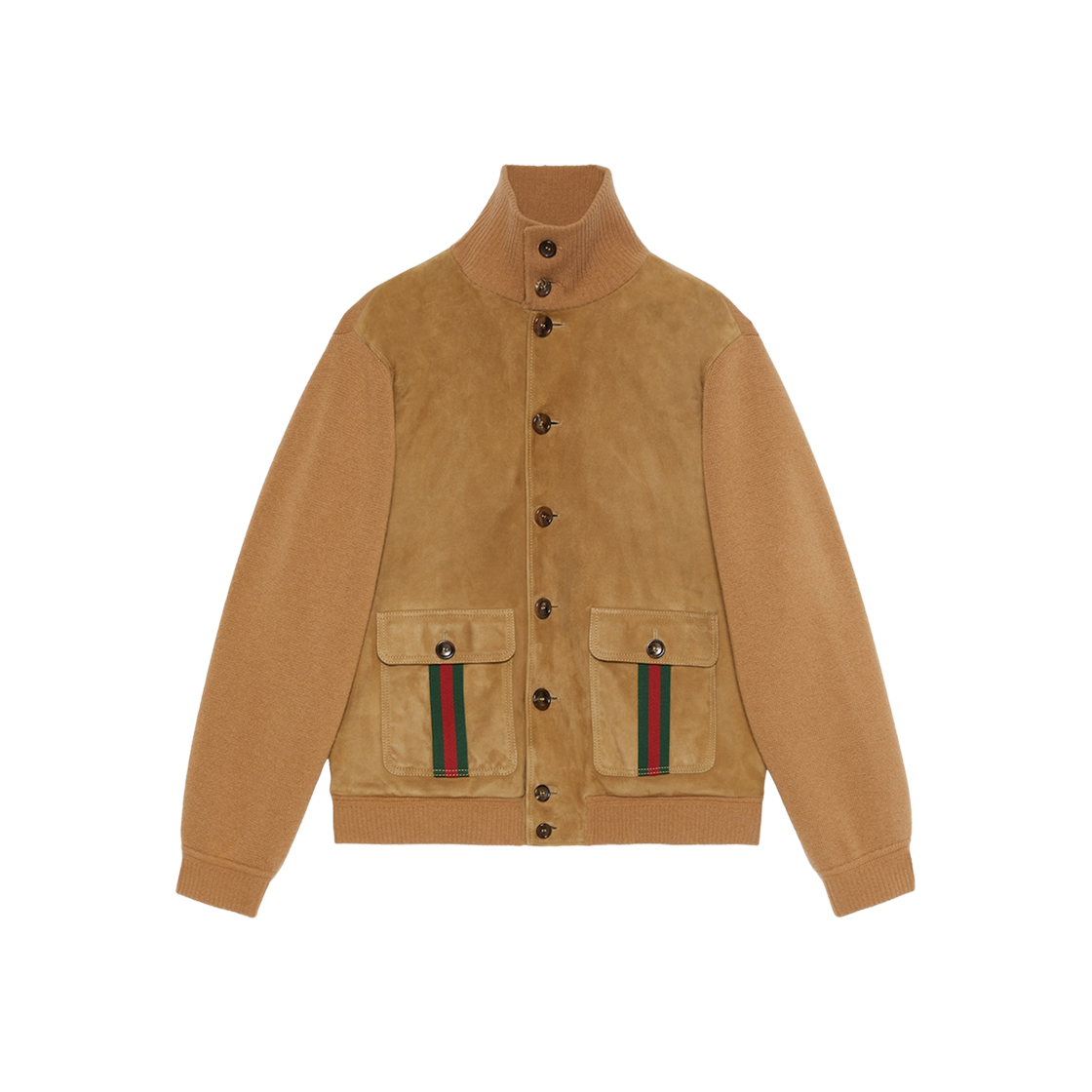 Gucci Suede Bomber Jacket with Web Camel 상세 이미지 1