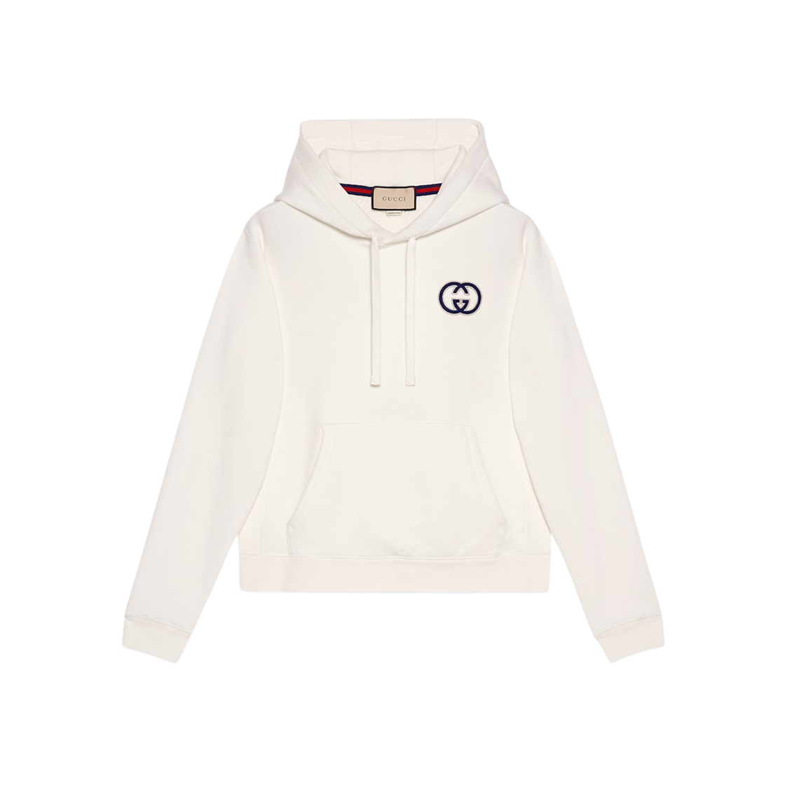 Gucci Cotton Jersey Hooded Sweatshirt Off White 상세 이미지 1