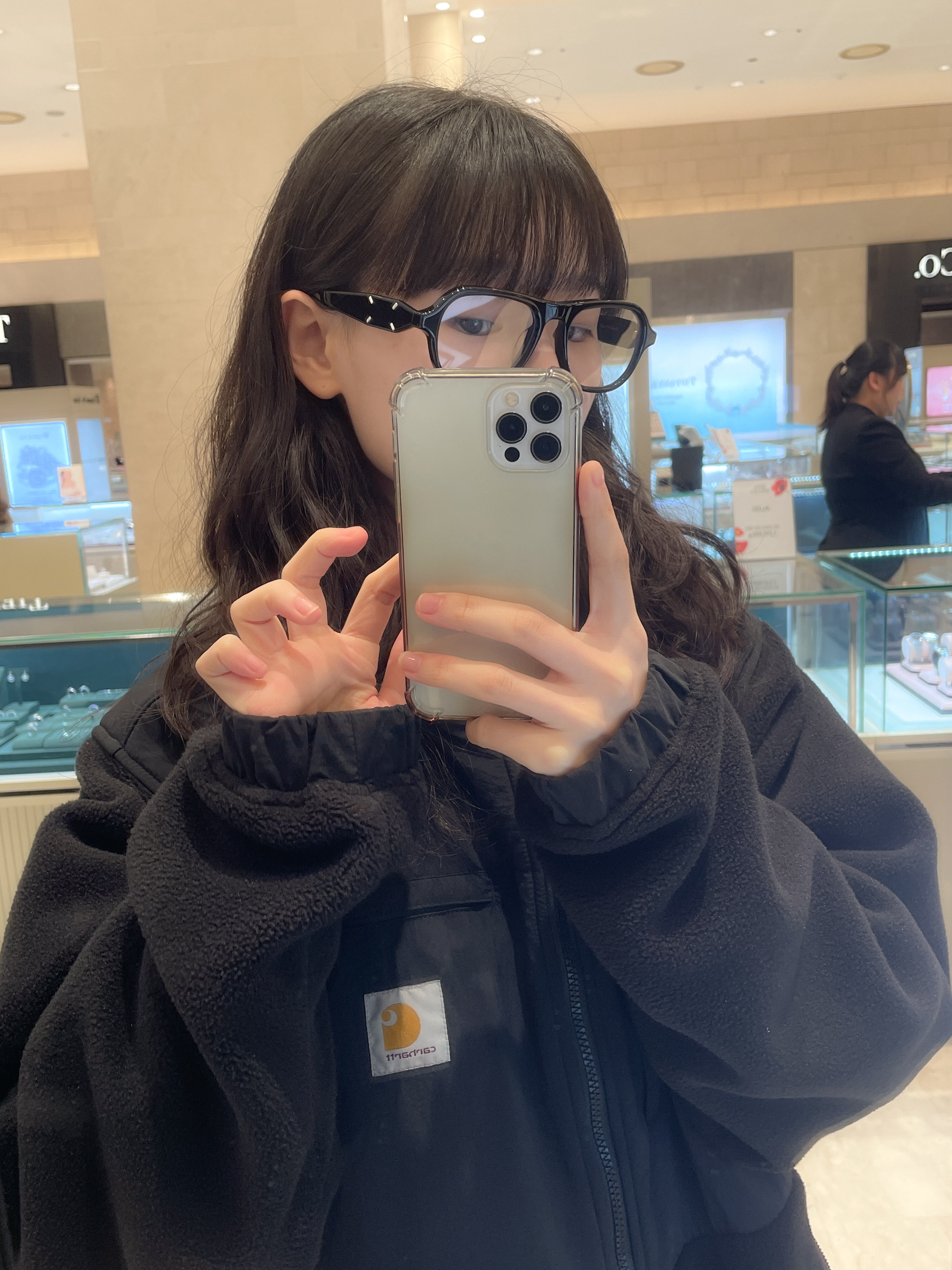 Gentle Monster x Maison Margiela MM113 Black Clear 착용 스타일