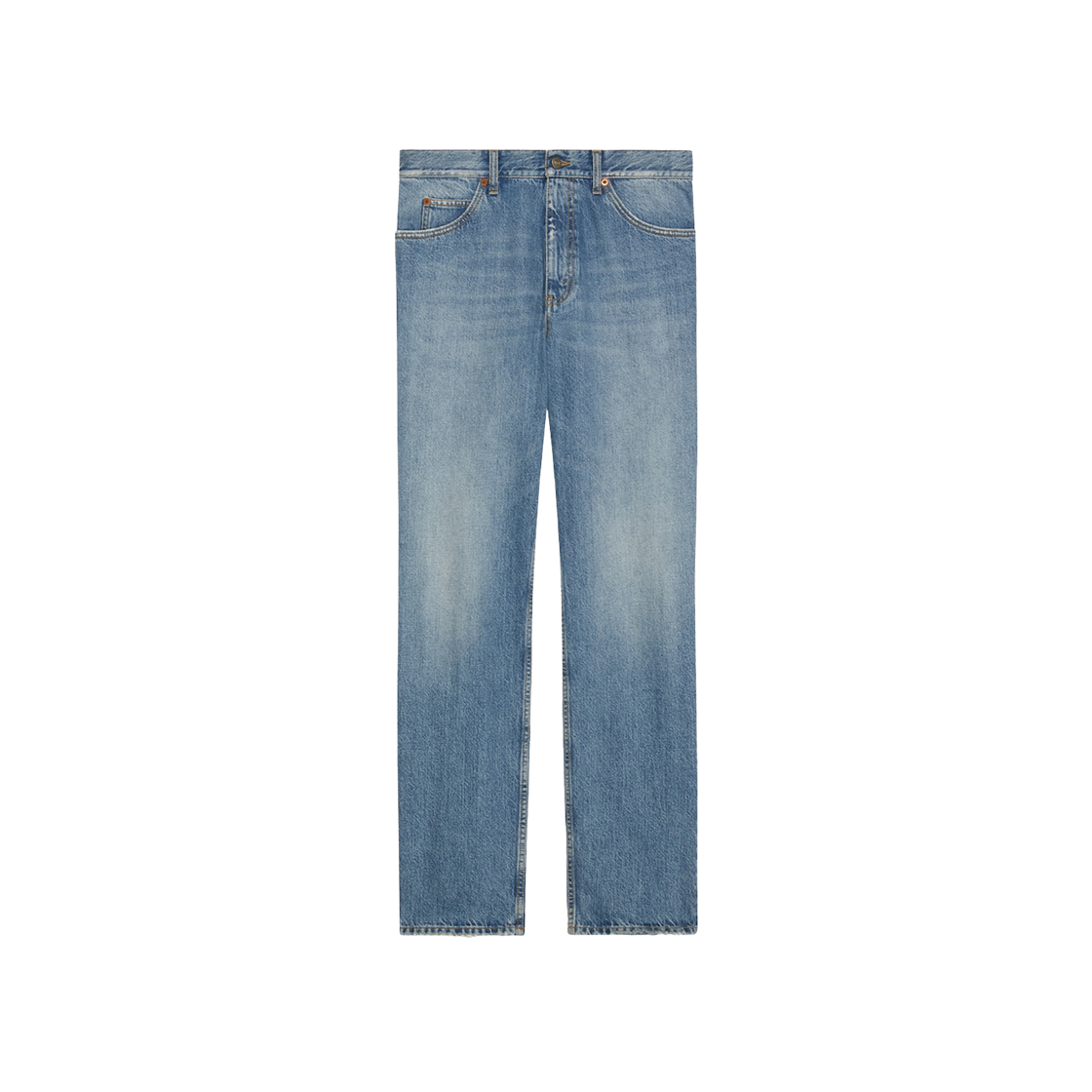 Gucci Straight-Leg Denim Trousers Blue 상세 이미지 1