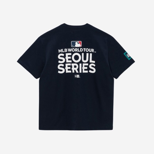 뉴에라 MLB 서울 시리즈 LA 다저스 티셔츠 네이비