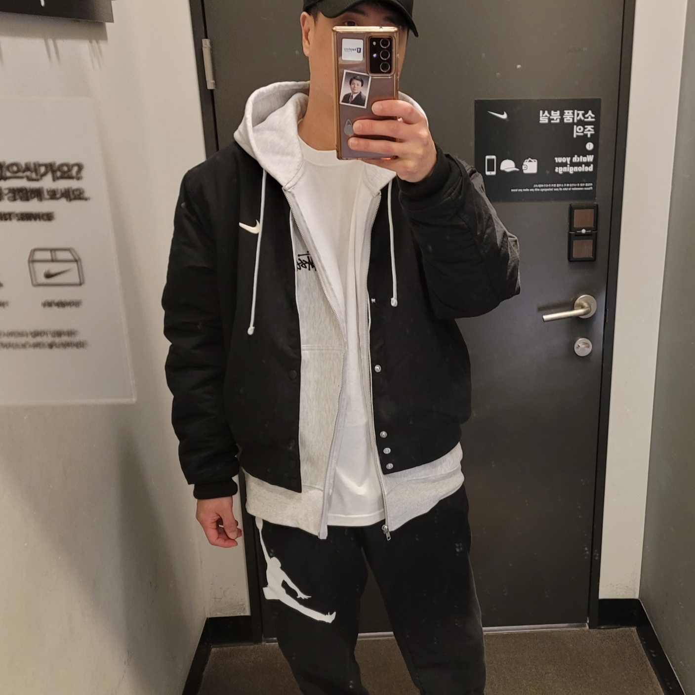 Stussy Basic Stussy Zip Hoodie Ash Heather, Jordan 1 Retro High OG Chicago 2022 착용 스타일 - 1
