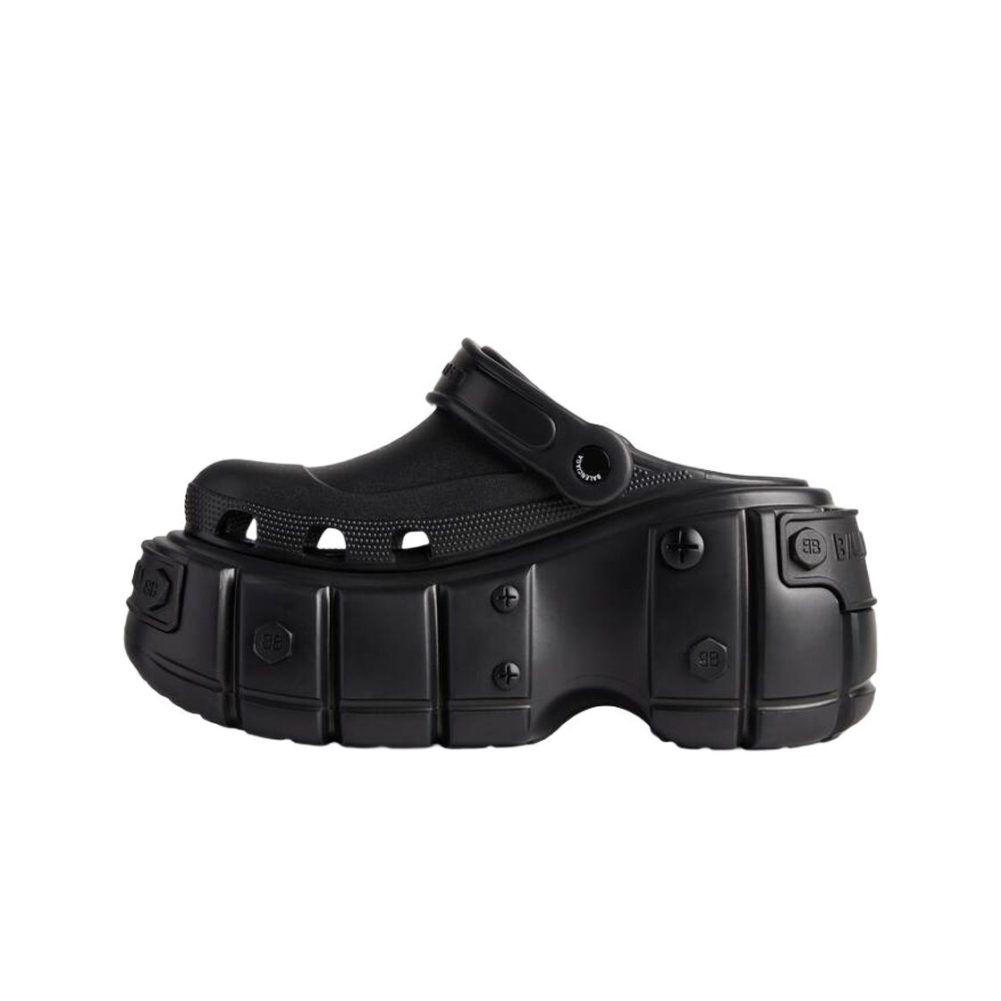 (W) 발렌시아가 x 크록스 뮬 블랙((W) Balenciaga x Crocs Mule Black) - 2