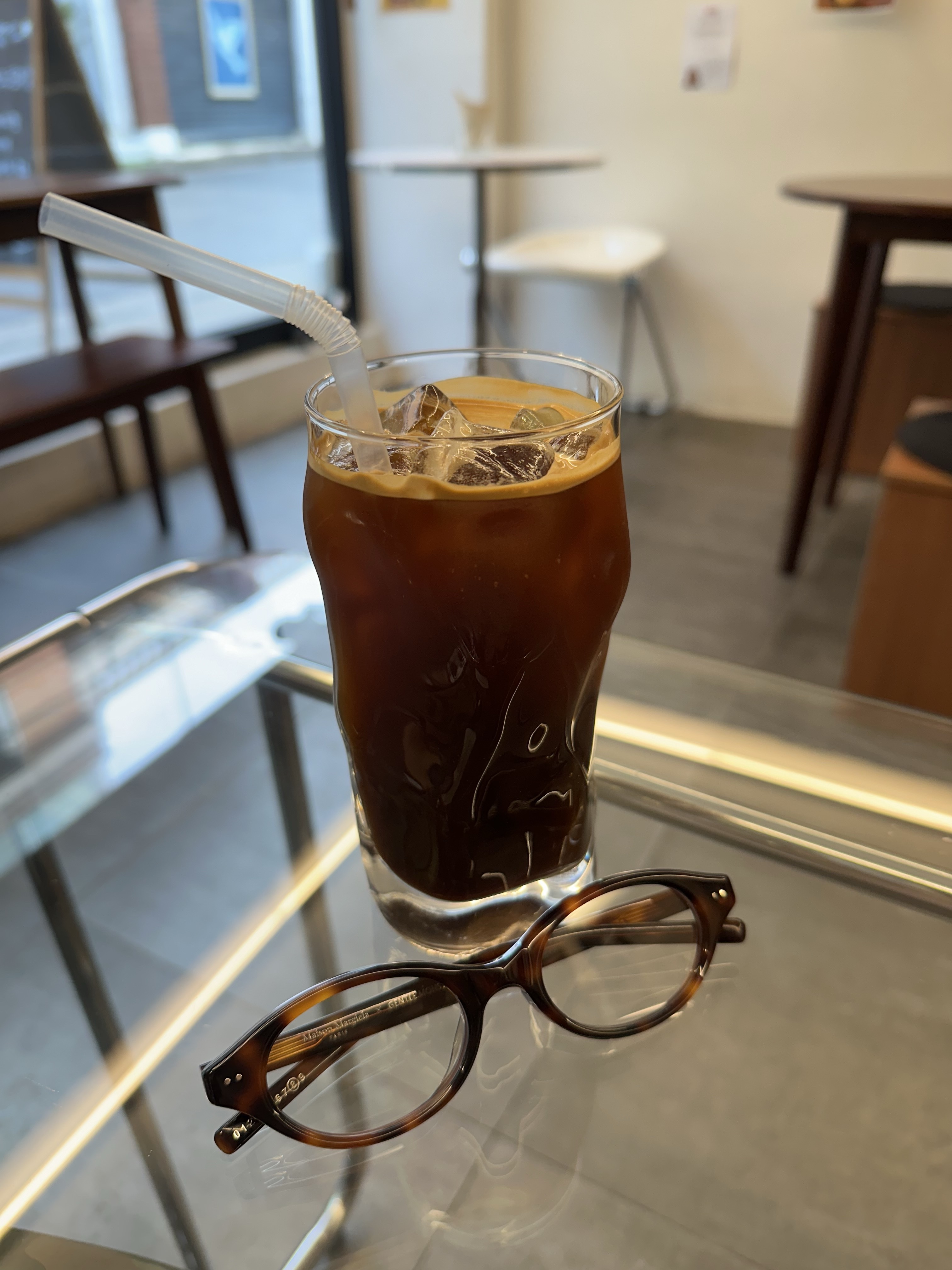 Gentle Monster x Maison Margiela MM111 Tortoiseshell Clear 착용 스타일