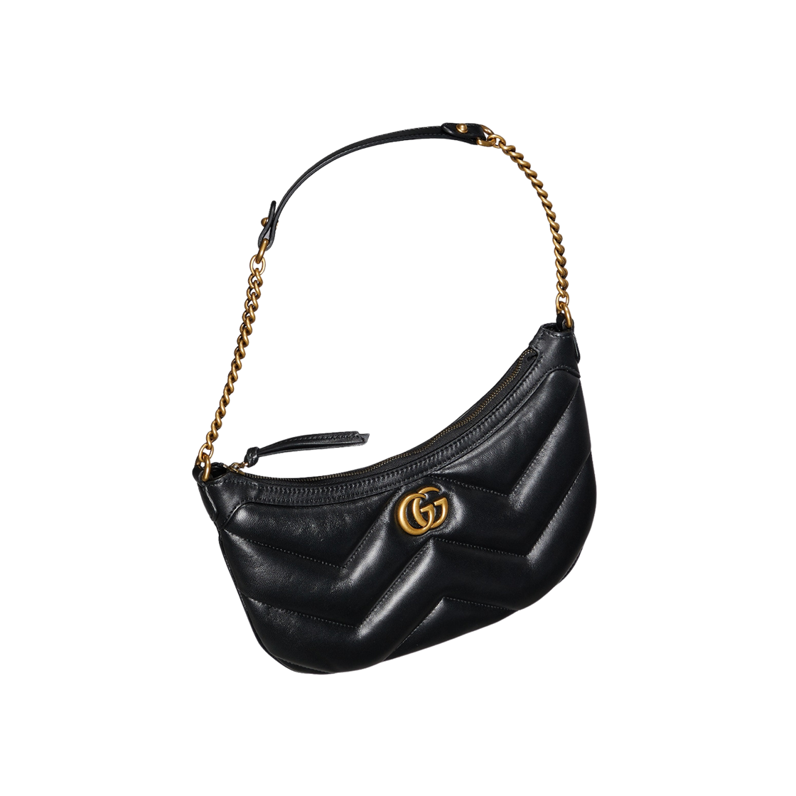 Gucci GG Marmont Small Shoulder Bag Black Leather 상세 이미지 3