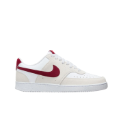 (W) Nike Court Vision Low White Team Red
