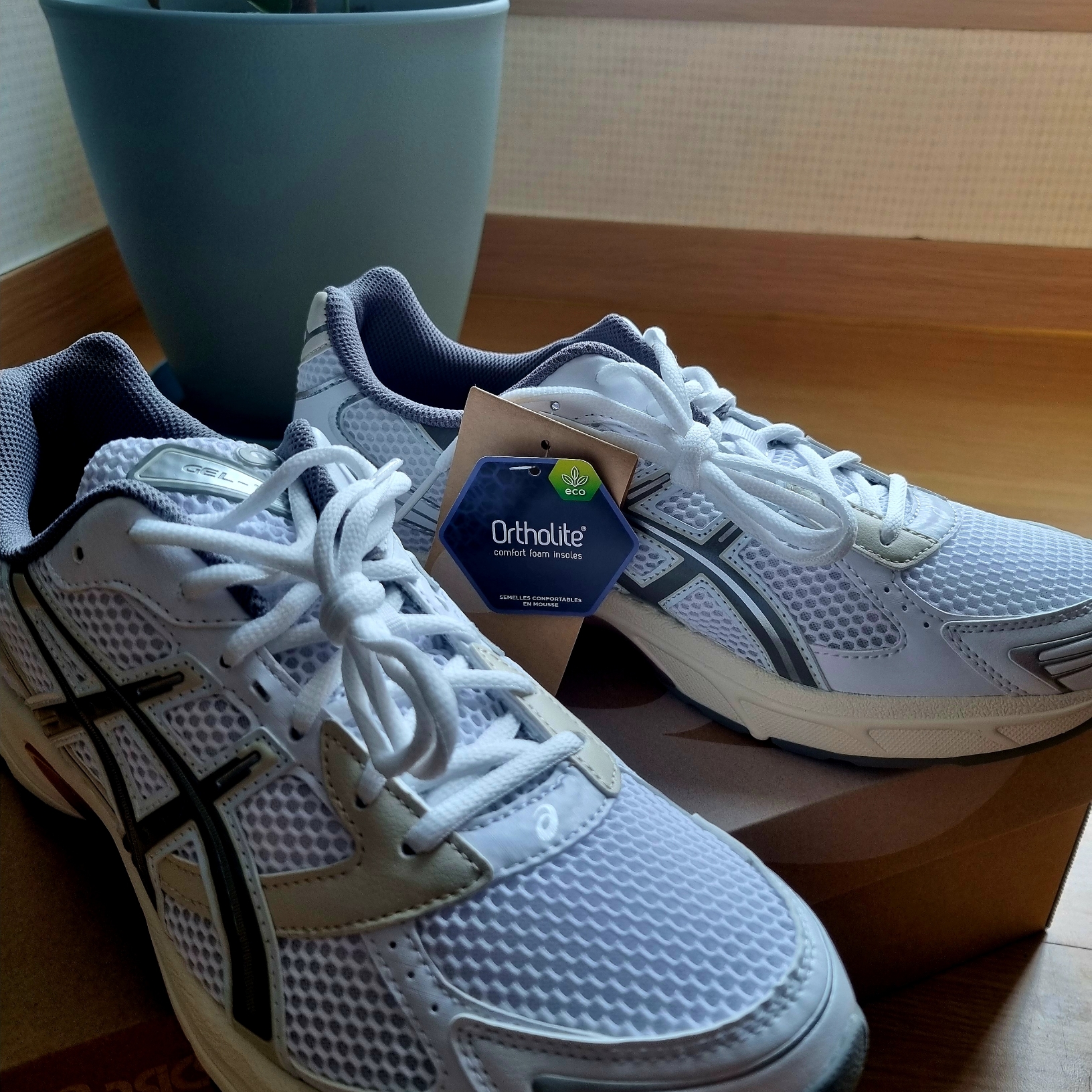 Asics Gel-1130 White Clay Grey 착용 스타일 - 2