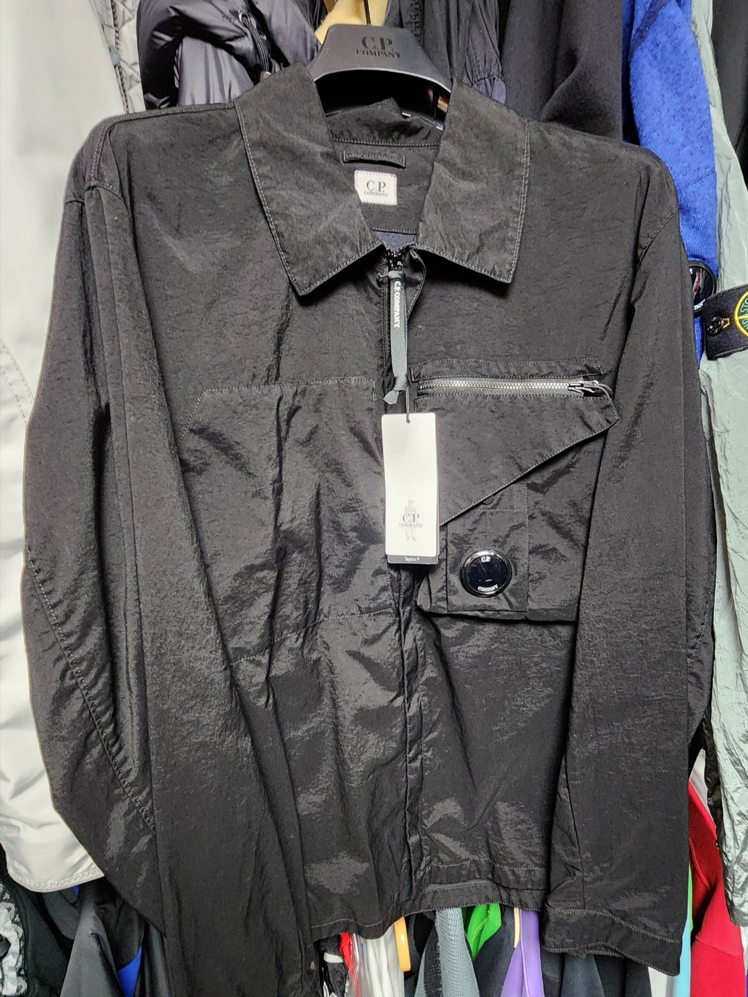 C.P. Company Taylon P Overshirt Black - 23SS 착용 스타일 - 2