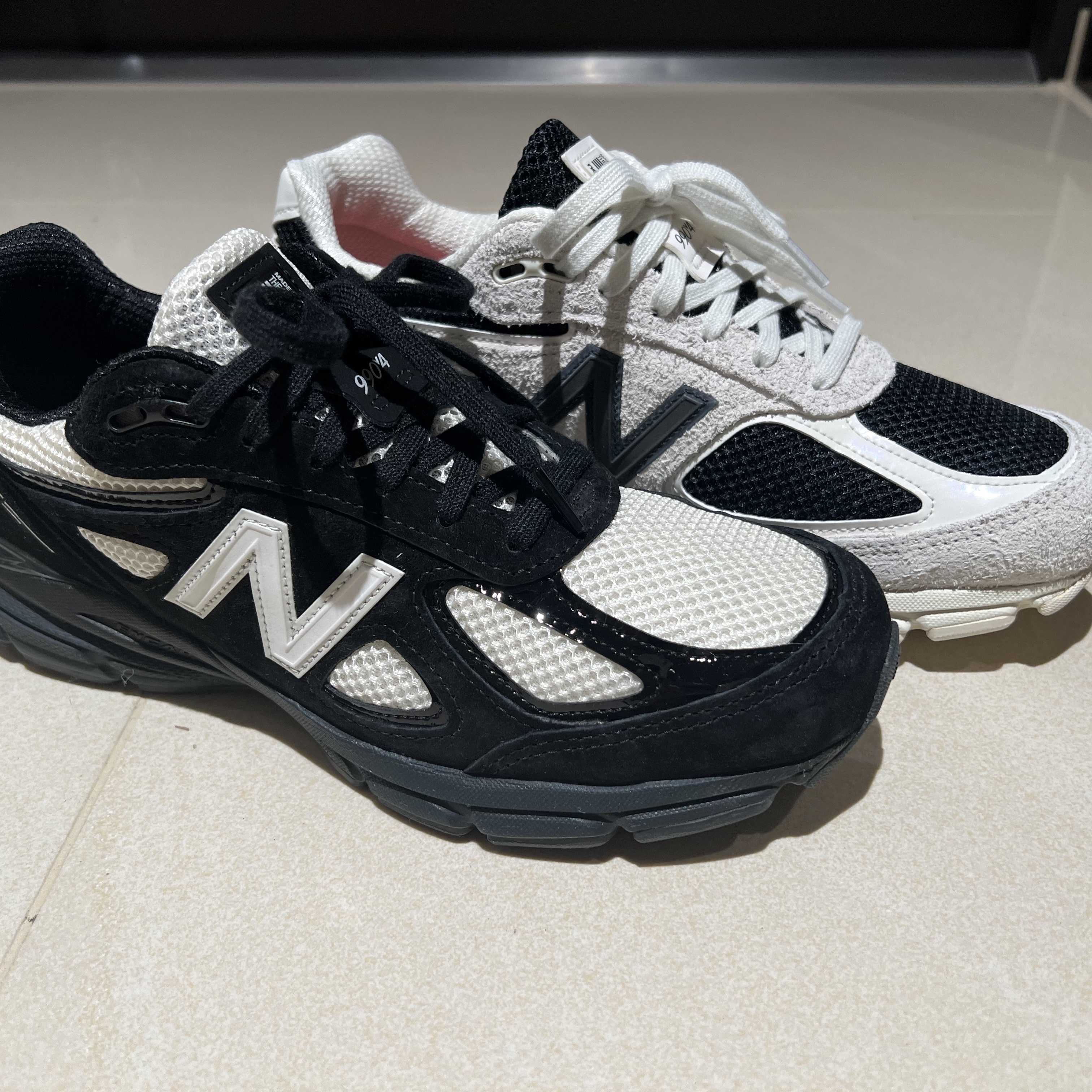 New Balance x Joe Freshgoods 990v4 Made in USA White Black, New Balance x Joe Freshgoods 990v4 Made in USA Black White 착용 스타일