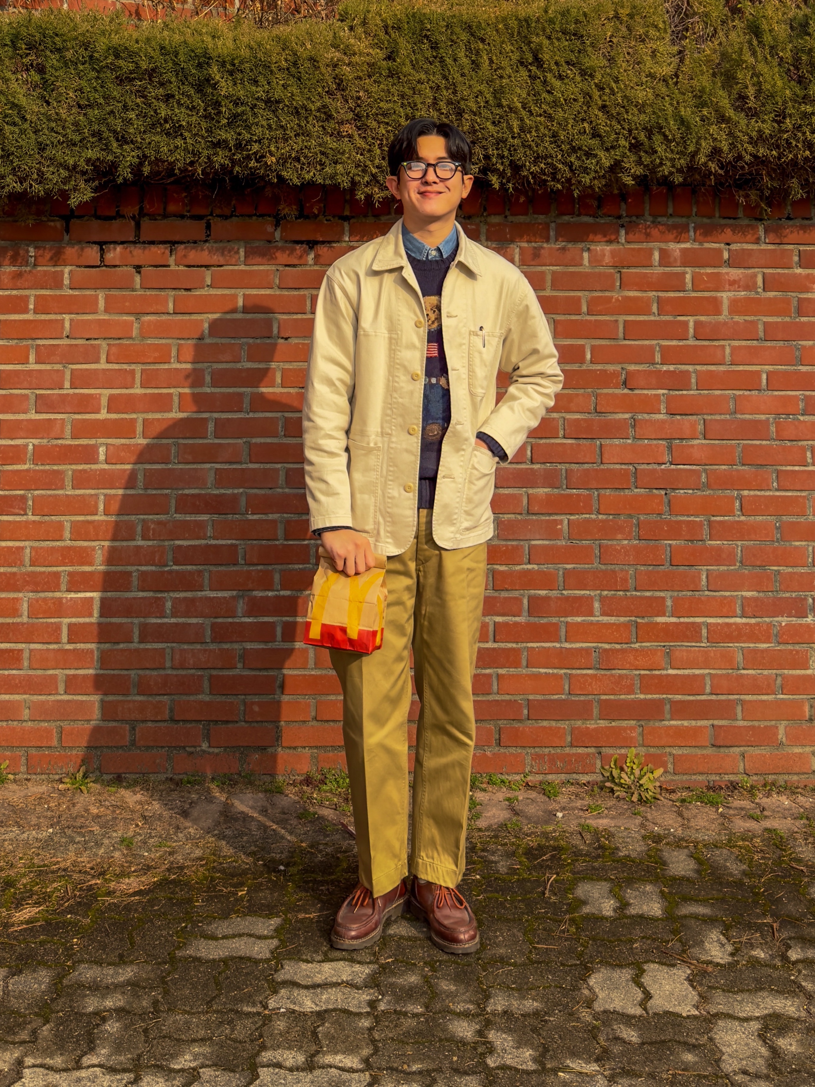 Paraboot Michael Lisse Marron 착용 스타일 - 6