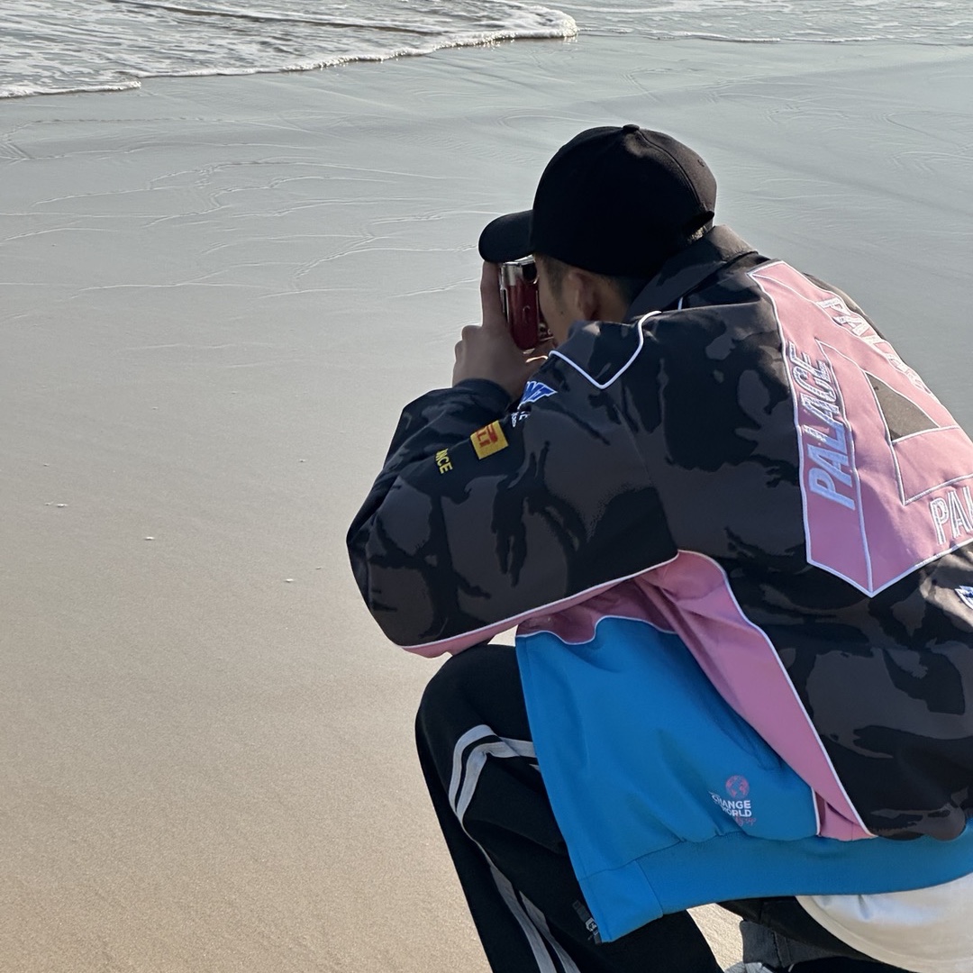 Palace x Kappa For Alpine Pit Jacket Night Desert Camo - 23FW 착용 스타일