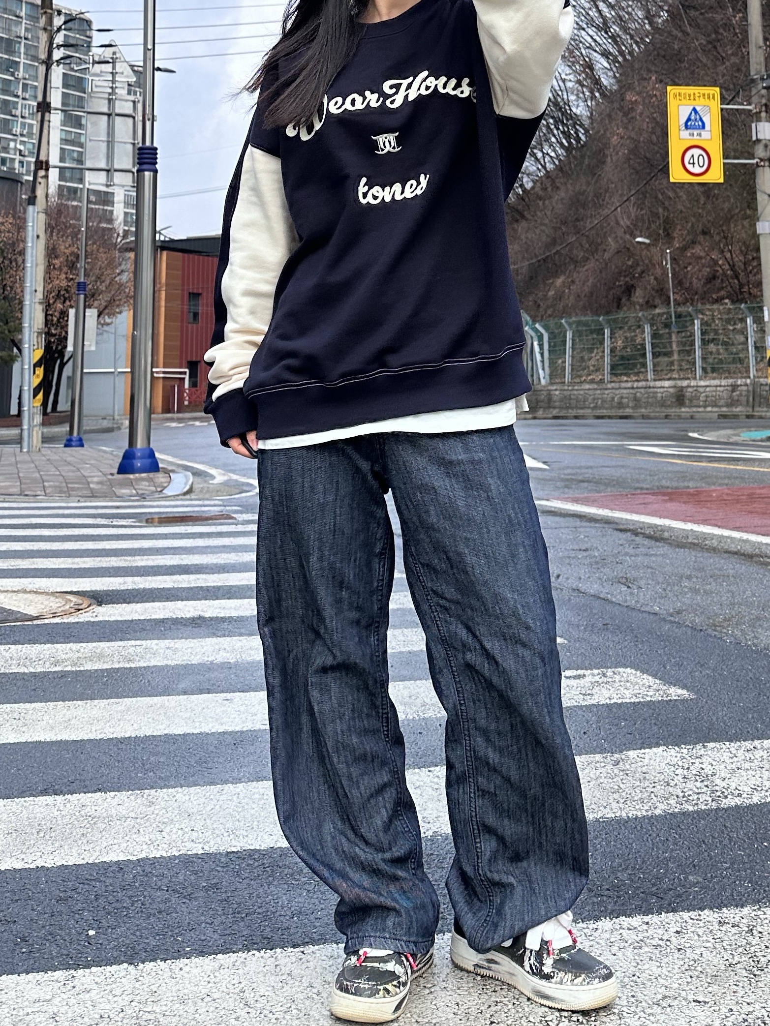 Nike x Peaceminusone Air Force 1 Low Para-Noise 착용 스타일 - 2