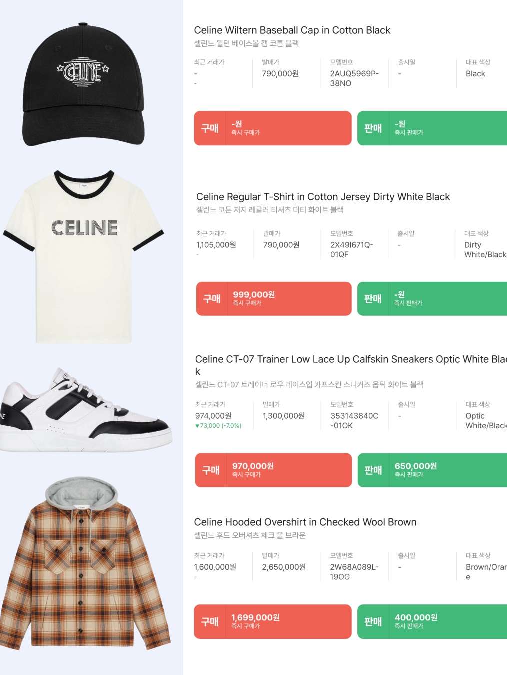 Celine Wiltern Baseball Cap in Cotton Black, Celine Regular T-Shirt in Cotton Jersey Dirty White Black 착용 스타일 - 10